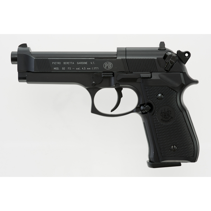 Pistolet CO2 BERETTA modèle 92FS NICKEL calibre 4,5mm - 335 €