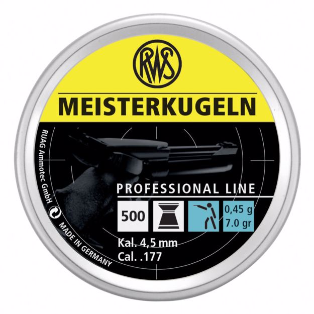 Picture of RWS MEISTERKUGELN PISTOL PROFESSIOL LINE .177 500CT