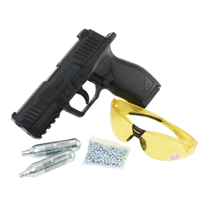 MCP .177 BB GUN PISTOL KIT WITH CO2 GLASSES BBS Umarex USA