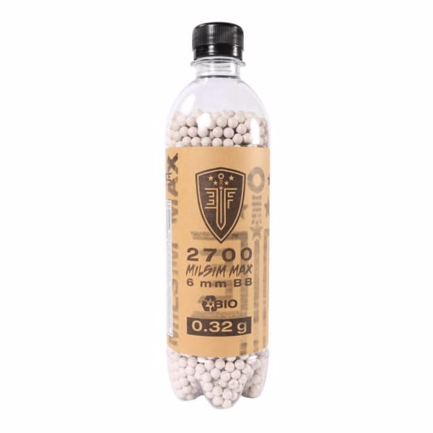 Picture of ELITE FORCE MILSIM MAX .32 GRAM AIRSOFT BBS - 2700 COUNT BOTTLE