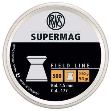 Picture of RWS SUPERMAG .177 Airgun Pellets 500 Count Tin : Umarex USA