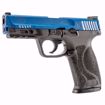 T4E S&W M&P9 M2.0 LE .43 CAL PAINTBALL TRAINING PISTOL BLUE SLIDE left view angled forward