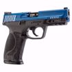 T4E S&W M&P9 M2.0 LE .43 CAL PAINTBALL TRAINING PISTOL BLUE SLIDE right view  angled forward
