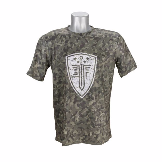 Picture of EF FRONT LINE RESOLUTION TEE GREEN CAMO-MEDIUM