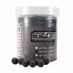 T4E RUBBER BALL .50 CAL -BLACK- 250 CT balls outside canister