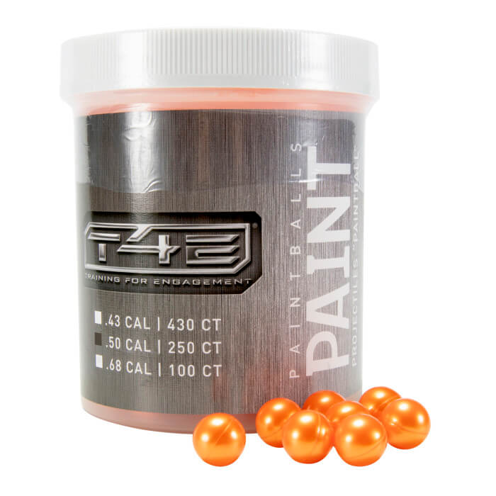 T4E PAINTBALLS .50 CAL AMMO ORANGE 250 CT