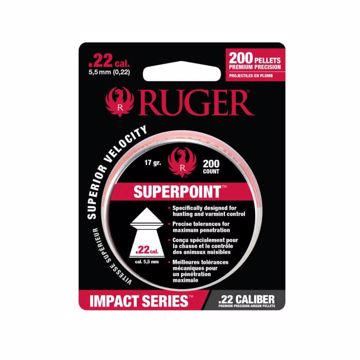 Picture of RUGER IMPACT .22 POINTED LEAD PELLET 200 CT