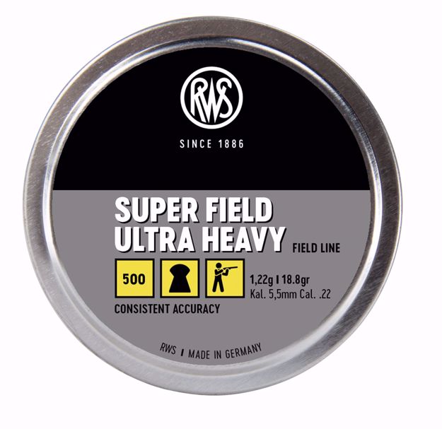 Picture of RWS SUPERFIELD ULTRA HEAVY DOMED .22-500CT