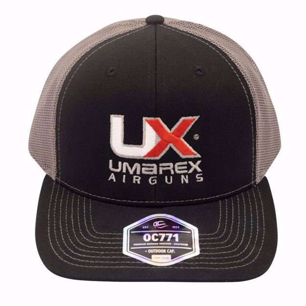 UMAREX AIRGUNS HAT BLACK/WHITE MESH EMBROIDERED LOGO ONE SIZE FITS MOST