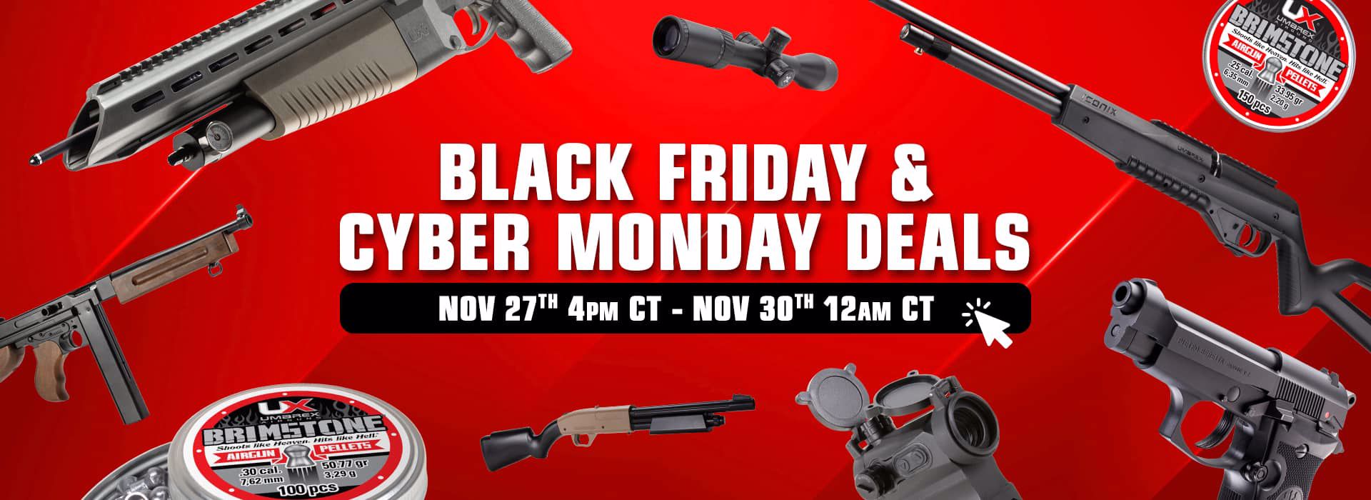 Black Friday & Cyber Monday Deals. November 27th 4pm CT - November 30th 12am CT