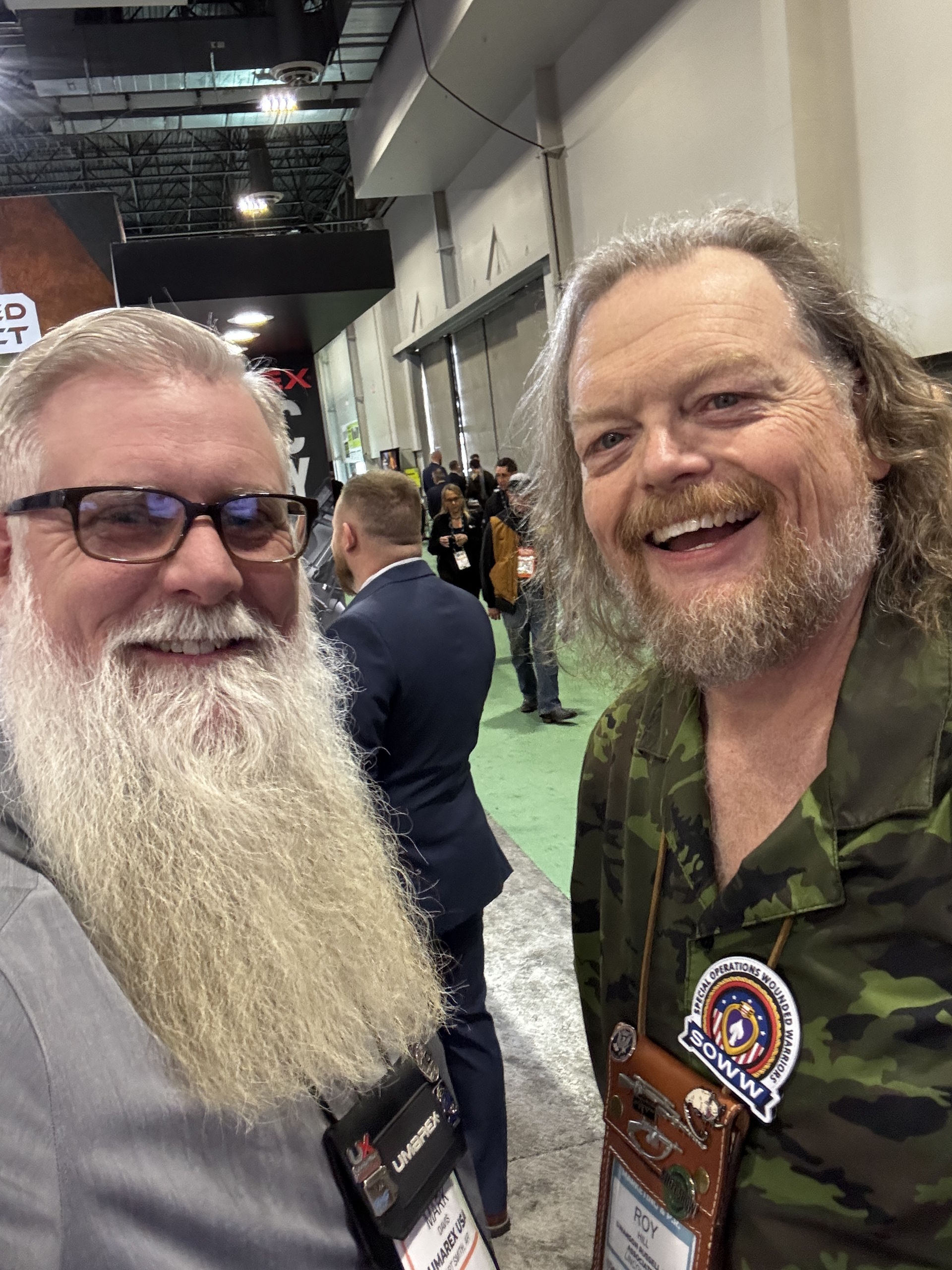 Magpull's Roy Hill and Umarex's Mark Davis at 2025 SHOT SHOW