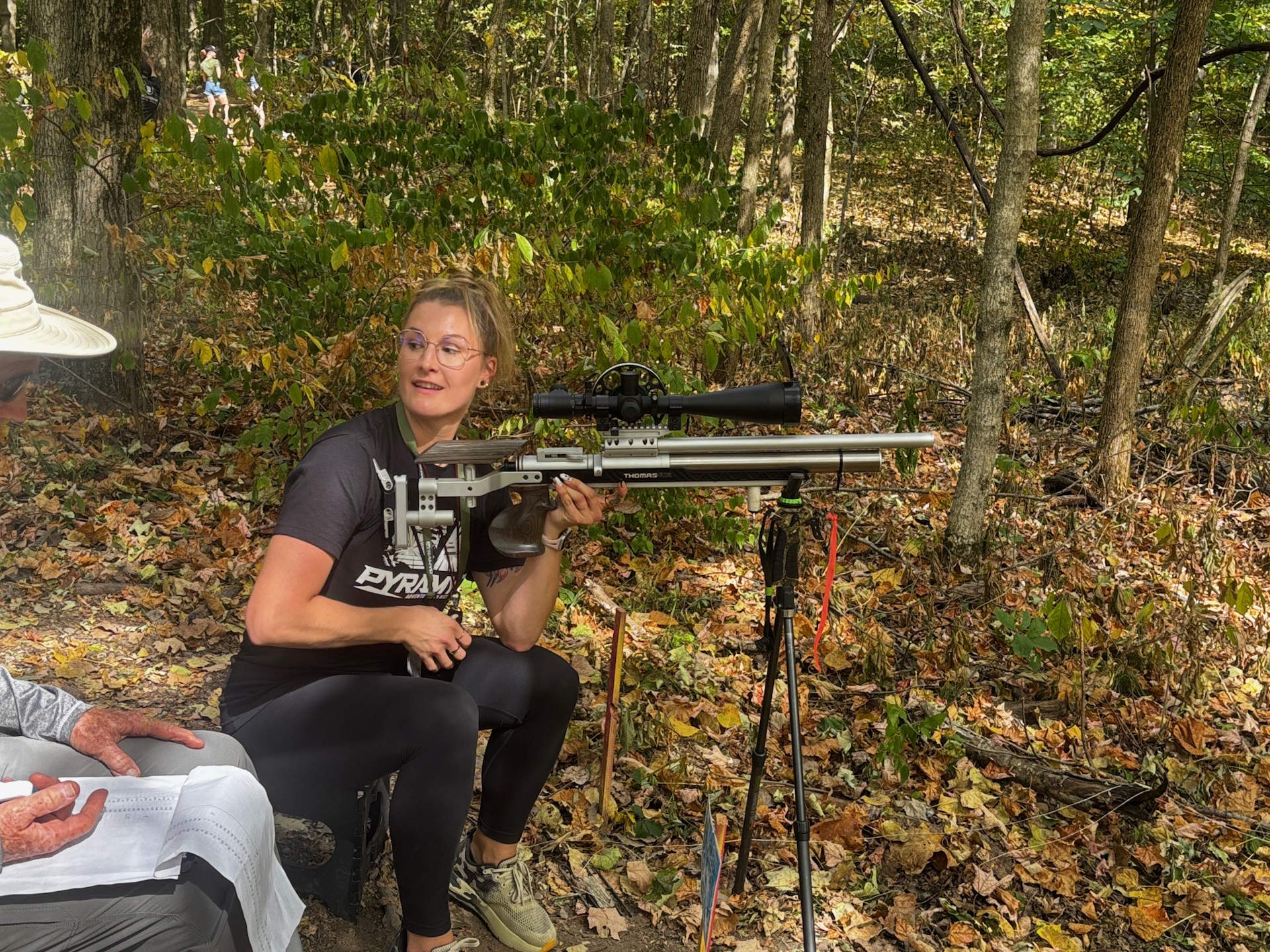 Ashley Rasmussen shooting Field Target at the Pyramyd Air Cup