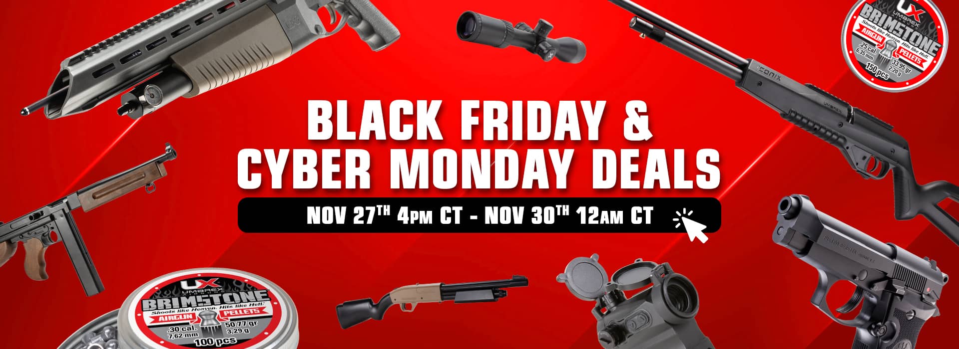 Black Friday & Cyber Monday Deals. November 27th 4pm Ct - November 30th 12am CT