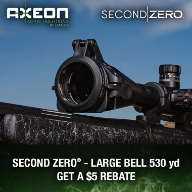 Axeon Second Zero 530 Yard Bell Mount 2218624 Rebate Offer