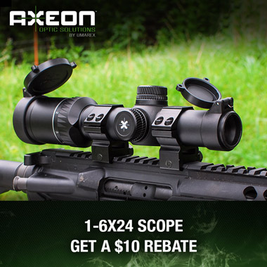 Axeon 1-6x24 Scope Rebate Offer