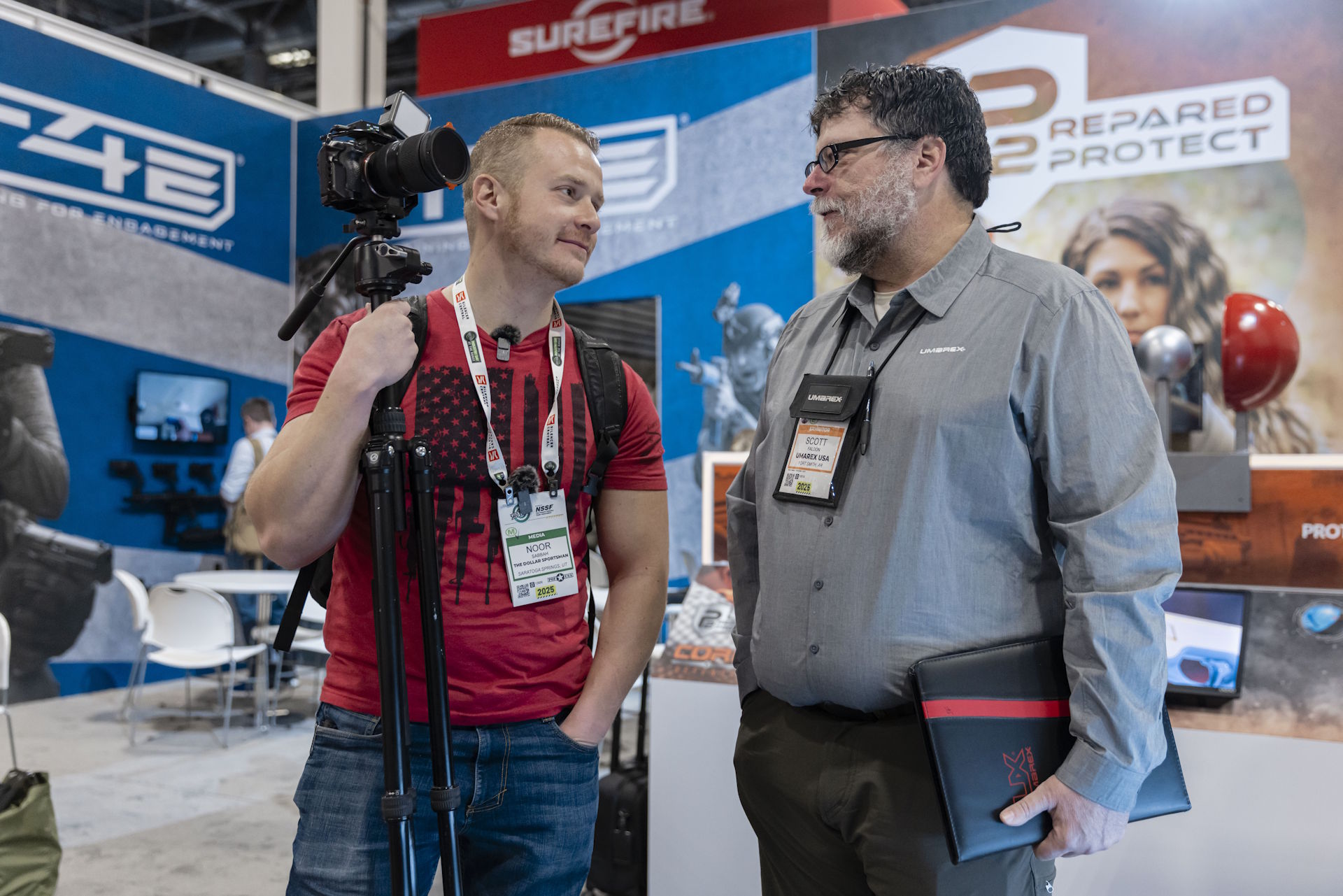 The Dollar Sportsman Noor Sabbah and Umarex's Scott Faldon 